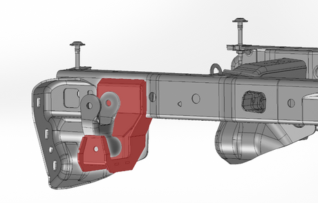 Gen 1 Raptor Fabricated Rear Shackle Hanger