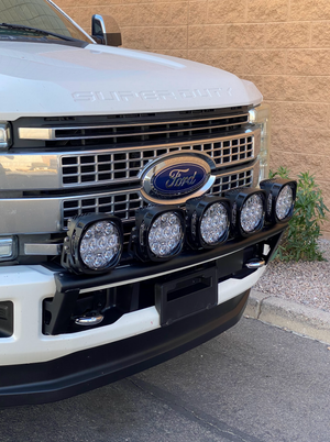 2017-2024 Ford F-250 Super Duty Front Light Mount Kit (Stock Bumper) from Foutz Motorsports