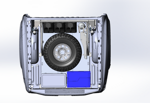 2021+ Raptor 5-Link Rear Bed Organizer - 3.0x16 Coil Over or 3.5x16 Bypass Shock