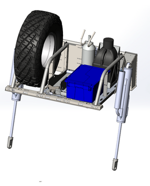 2021+ Raptor 5-Link Rear Bed Organizer - 3.0x16 Coil Over or 3.5x16 Bypass Shock