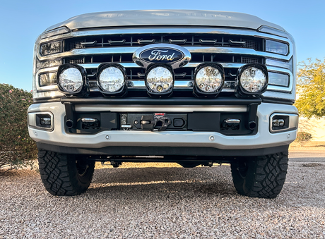 2023+ Ford F-250 Super Duty Front Light Mount Kit (Stock Bumper) 