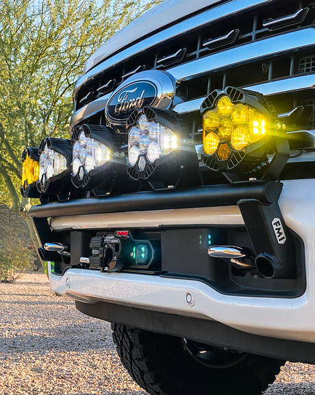 2023 + Ford F-250 Super Duty Front Light Mount Kit (Stock Bumper)