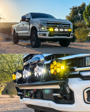 2023 + Ford F-250 Super Duty Front Light Mount Kit (Stock Bumper)