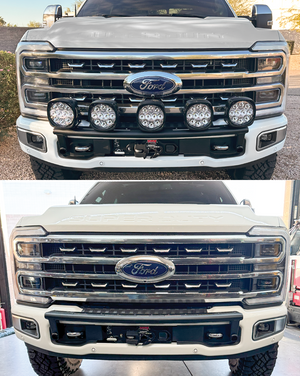 2023 + Ford F-250 Super Duty Front Light Mount Kit (Stock Bumper)