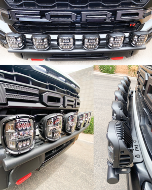 2024 Raptor Front Light Mount Kit (modular bumper) - Use Any Light