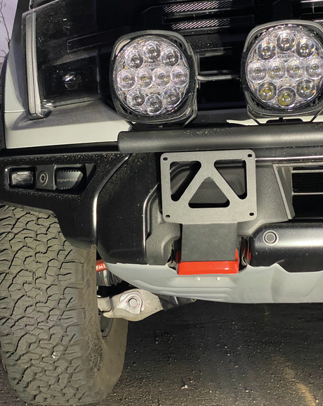 2024+ Raptor Tow Hook Front License Plate Mount