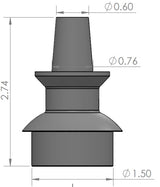 FM17000009 - FMI Raptor Gen 2-3 upper ball joint spacer for 1.5" uniball - short version