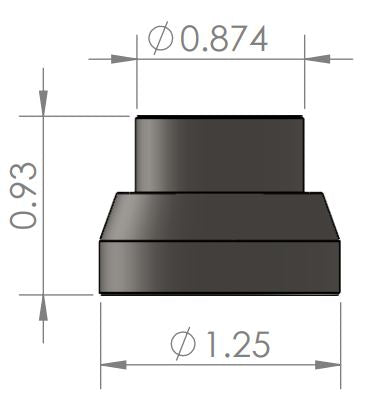 FM17000019 - FMI .875 spacer for TRX front upper arm 1.93 total wide