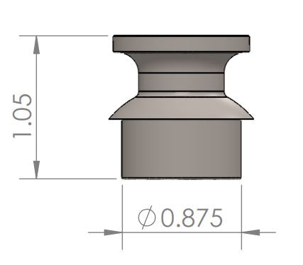 FM17000025 - FMI 7/8" Tie Rod top spacer for spindle