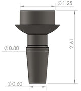 FM17000037 - FMI 1.25 Uniball Billet upper arm spacer for Raptor no shoulder