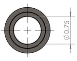 FM17000041 - FMI Raptor Gen 1 lower arm 1" uniball spacer at frame front long version