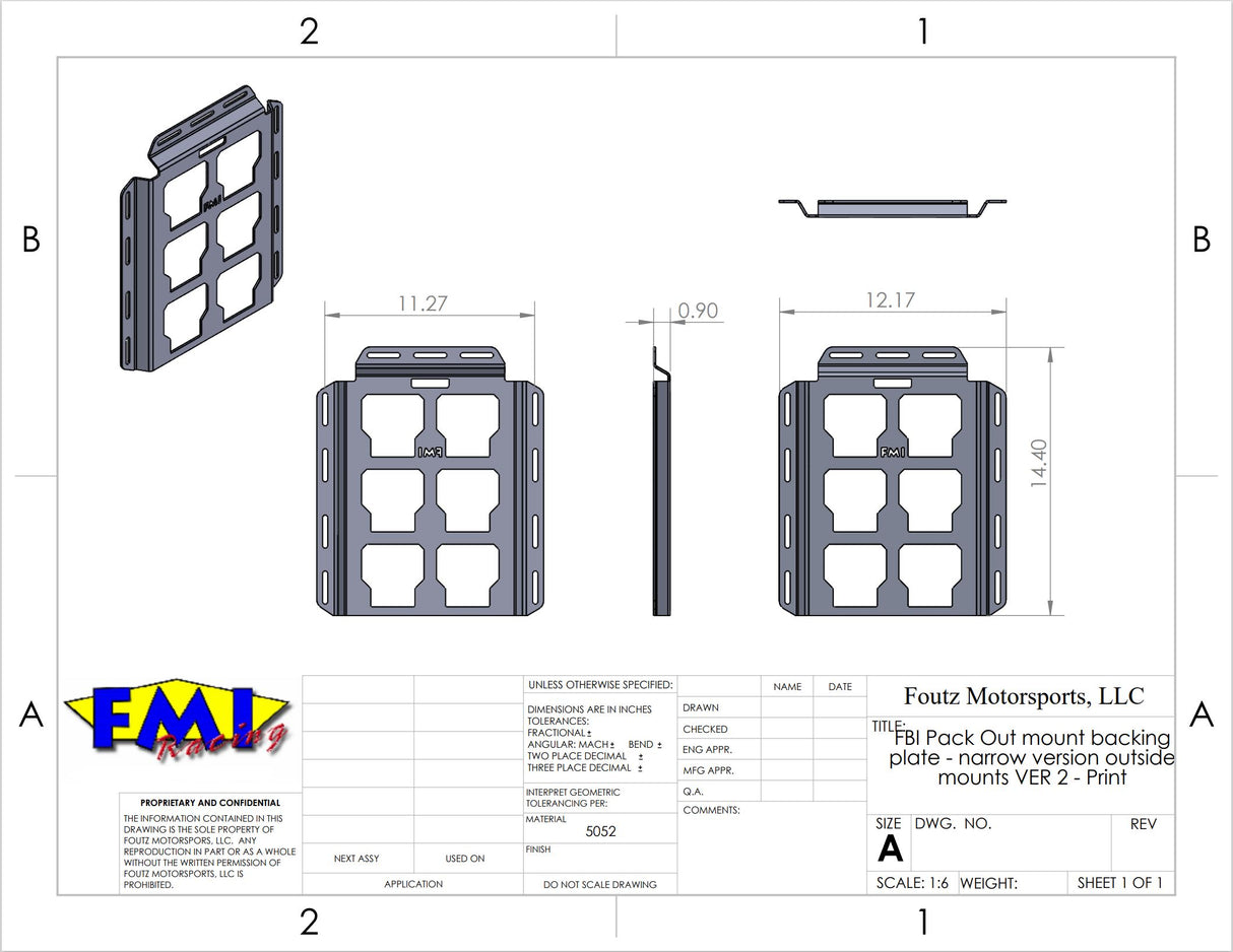 PACKOUT Storage Universal Mounting Plate