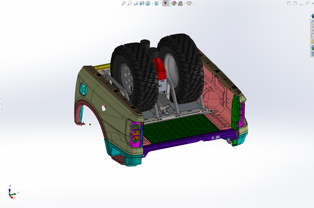 2024 Ranger & Ranger Raptor - Modular Bed Organizer