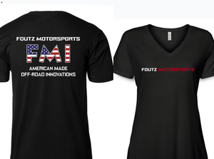 FMI AMERICAN FLAG LOGO SHIRT - WOMENS SHORT SLEEVE