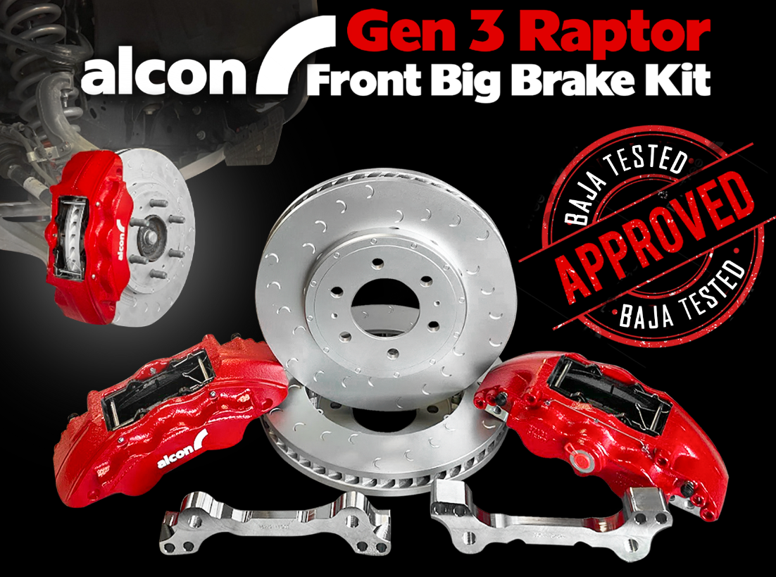 GEN 3 RAPTOR - ALCON BIG BRAKE KIT - 2021 - UP FORD RAPTOR (FRONT)