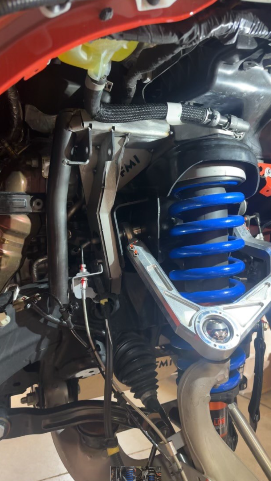 2022 + Bronco Raptor Fabricated Front By-Pass Shock Mount Kit