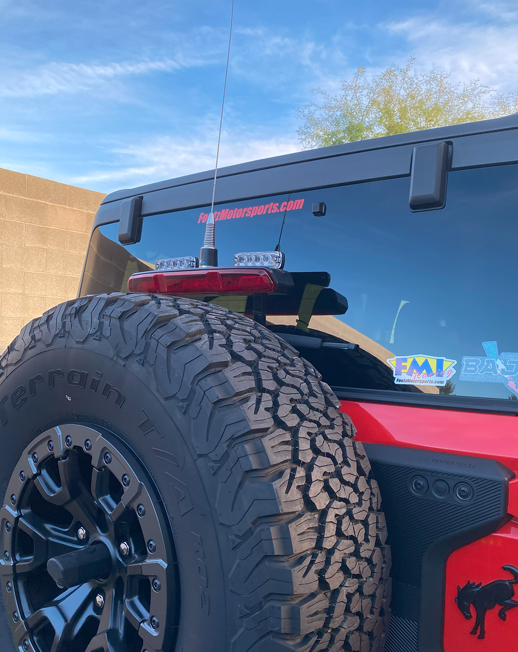 2022 + Bronco Raptor - Third Brake Light Antenna Mount