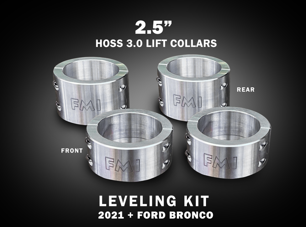 2021+ Bronco HOSS 3.0 Spring Collar Lift Kit - 1.5",2" & 2.5" lift