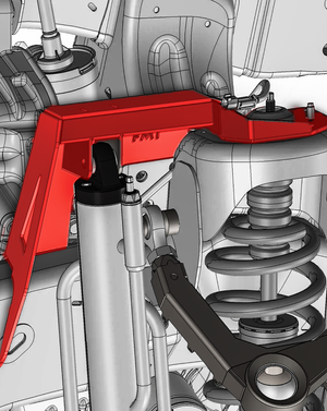 Gen 2 Raptor Fabricated Front shock tower By-Pass Mount for mid-travel and long travel suspension 