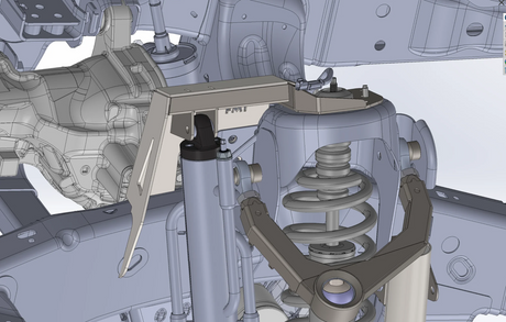 Gen 2 Raptor Fabricated Front shock tower By-Pass Mount for mid-travel and long-travel suspension  