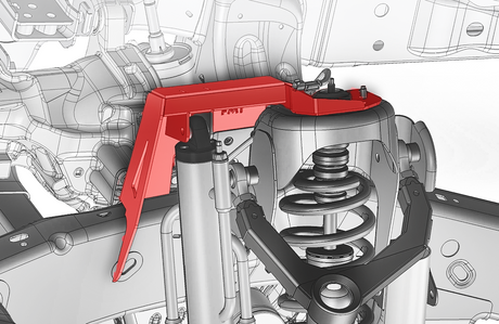 Gen 2 Raptor Fabricated Front shock tower By-Pass Mount for mid-travel and long travel suspension 