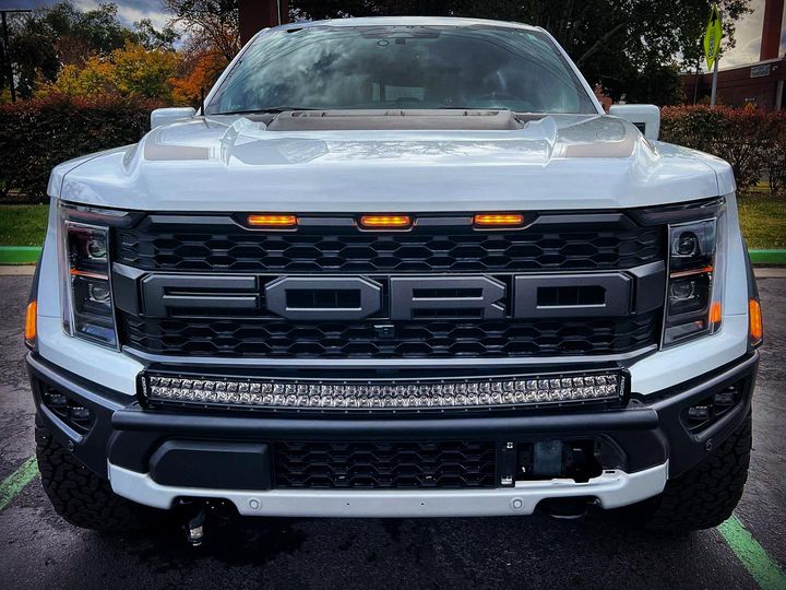 Gen 3 Raptor Front Light Mount Kit (stock bumper) - Use Any Light