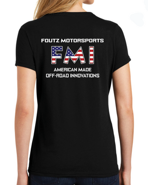 FMI AMERICAN FLAG LOGO SHIRT - WOMENS SHORT SLEEVE