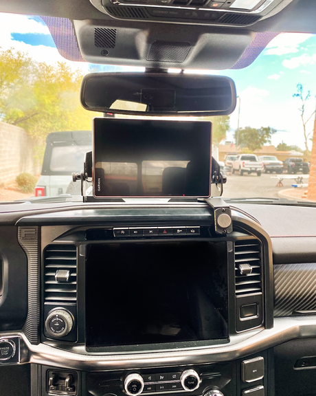 Gen 3.5 Raptor & 2024+ F150 - Center Dash Fold Down GPS mount - Garmin TREAD XL