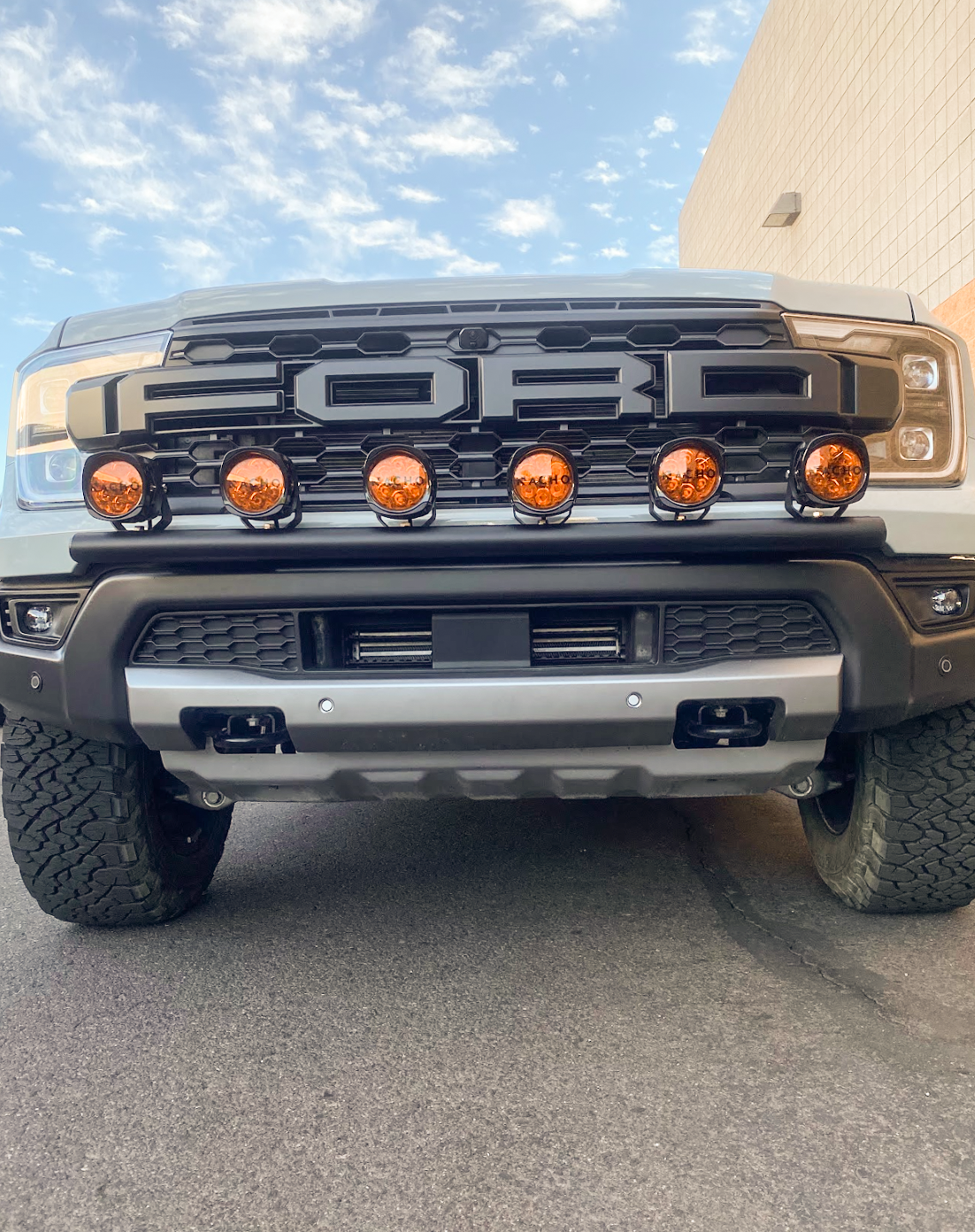 2024 Ranger Raptor Front Light Mount Kit (stock bumper) - Use Any Light