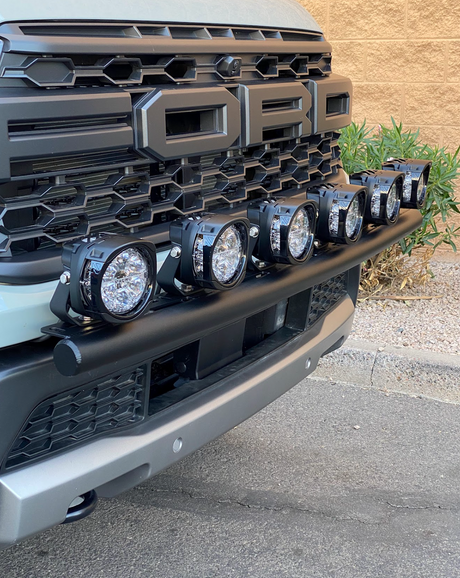 2024 Ranger Raptor Front Light Mount Kit (stock bumper) - Use Any Light