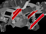 2024 Ranger Raptor Rear Suspension Kit - Billet Aluminum Arms with Ultra-Flex joints