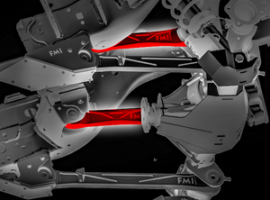 2024 Ranger Raptor - Rear Upper Billet Aluminum Suspension Arms with Ultra-Flex joints