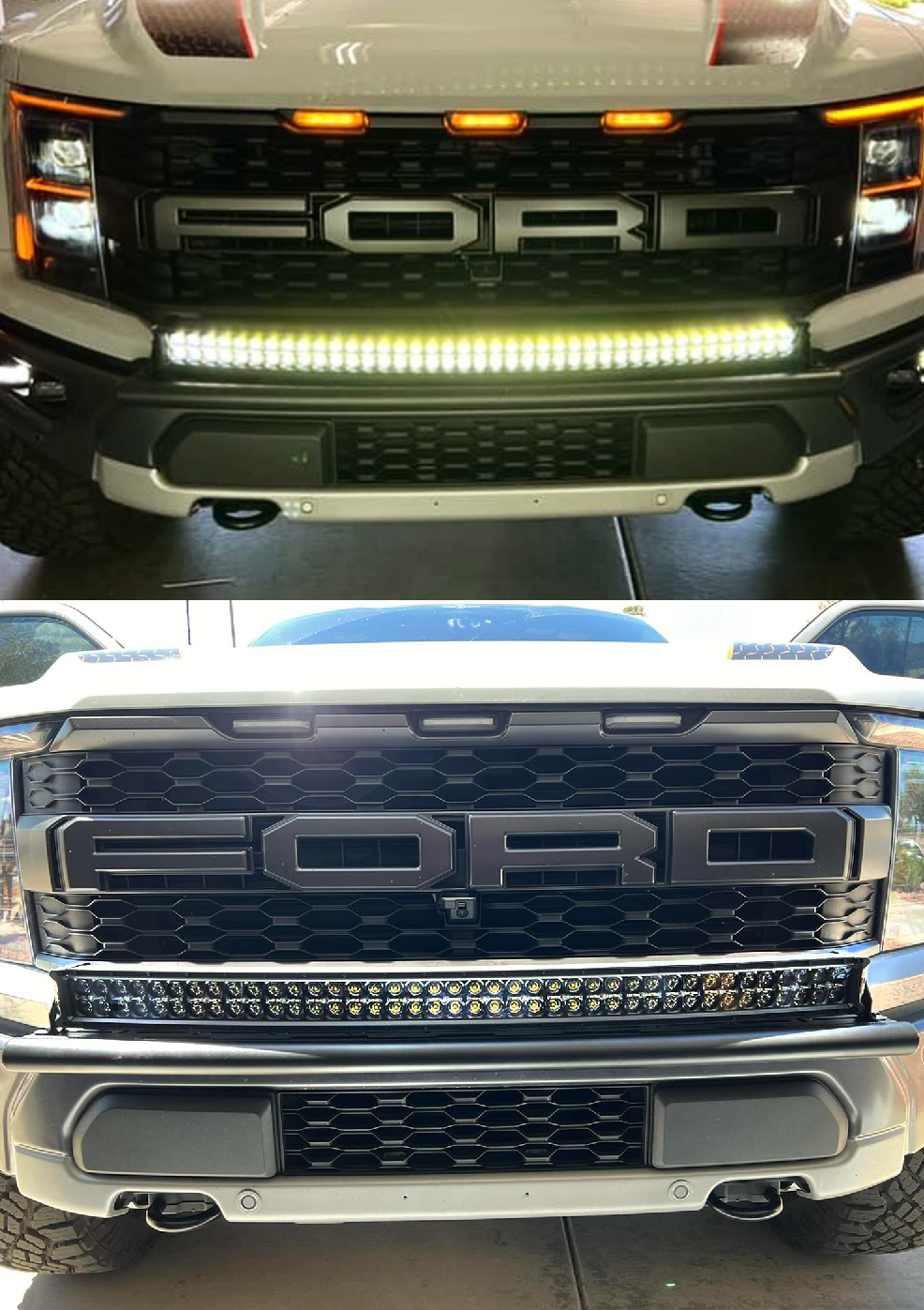 Gen 3 Raptor Front Light Mount Kit (stock bumper) - Use Any Light