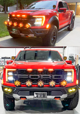 Gen 3 Raptor Front Light Mount Kit (stock bumper) - Use Any Light