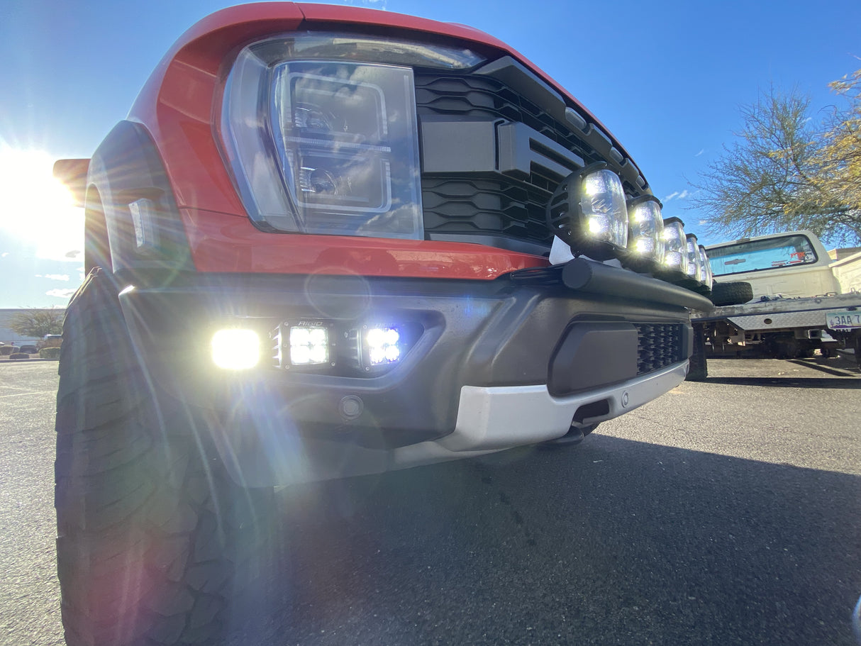 Gen 3 Raptor Front Light Mount Kit (stock bumper) - Use Any Light