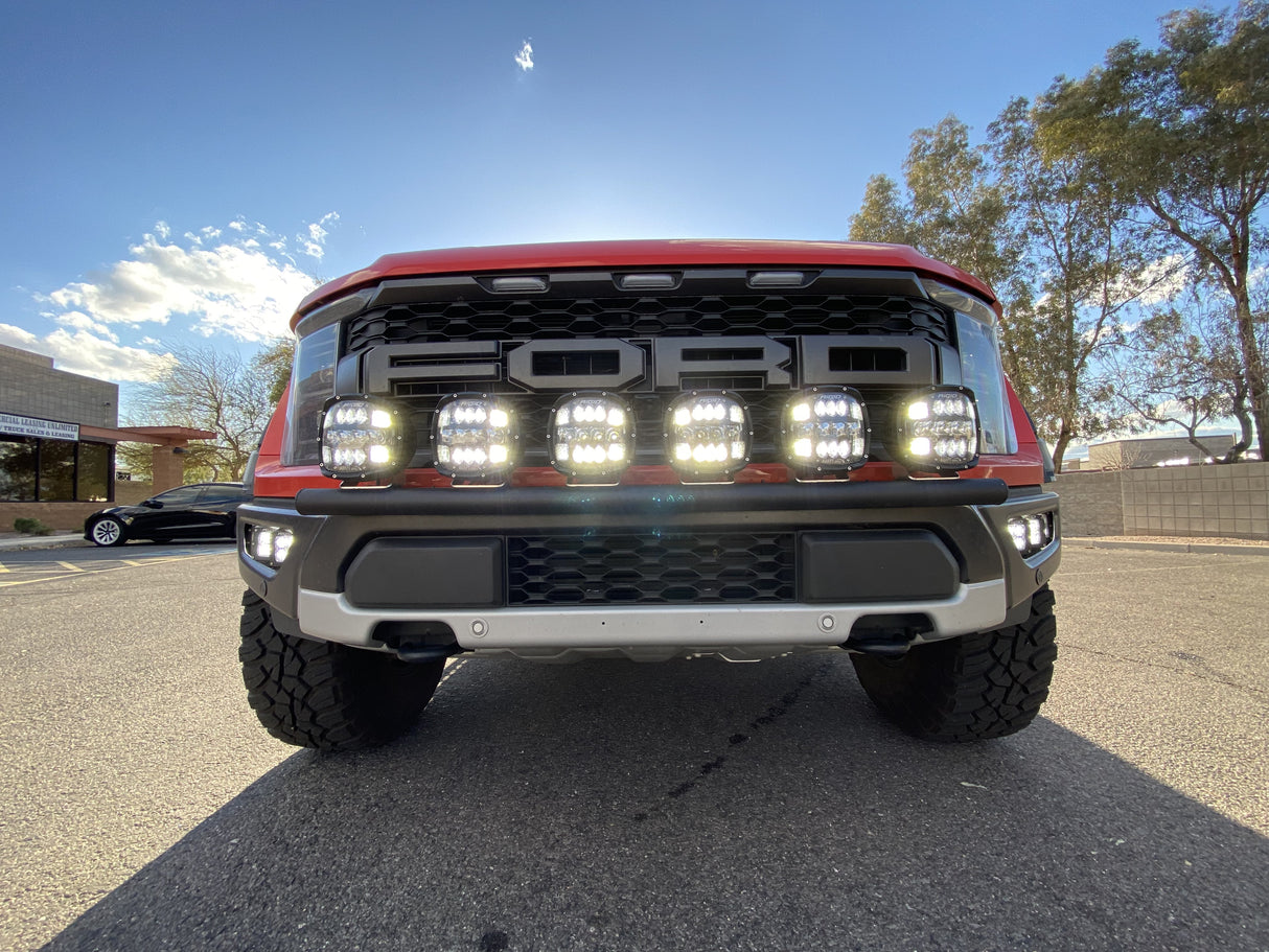 Gen 3 Raptor Front Light Mount Kit (stock bumper) - Use Any Light