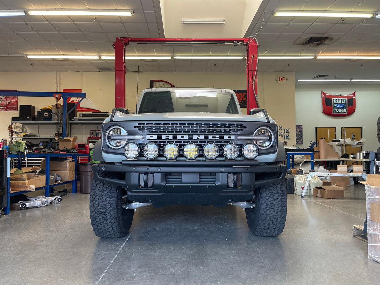 6th Gen Bronco Front Light Mount Kit  for Modular Stock Front Bumper - Use Any Light