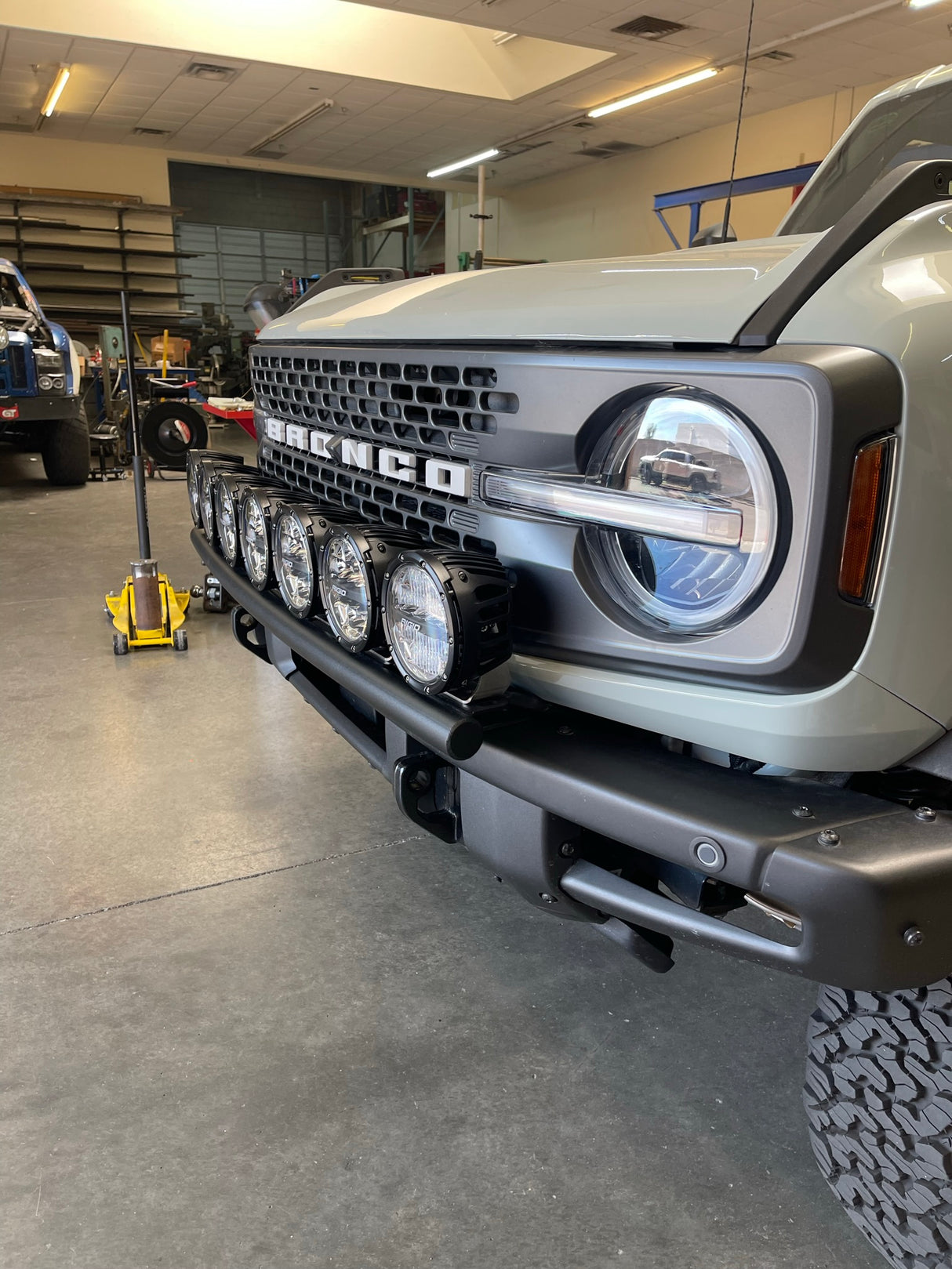 6th Gen Bronco Front Light Mount Kit  for Modular Stock Front Bumper - Use Any Light