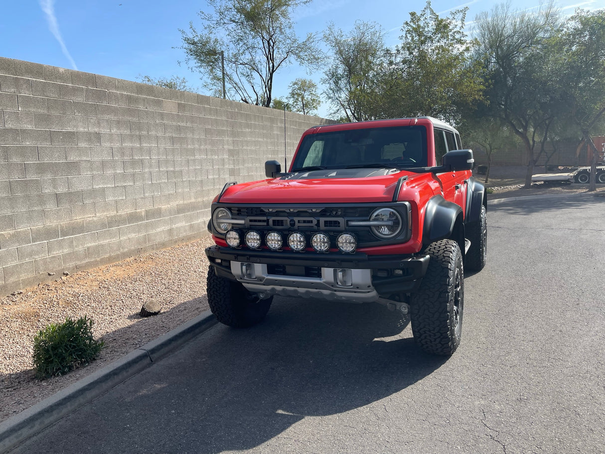 6th Gen Bronco Front Light Mount Kit  for Modular Stock Front Bumper - Use Any Light